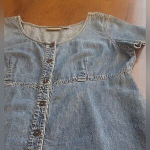 Vintage Liz Claiborne Short Sleeve Demin Dress Large